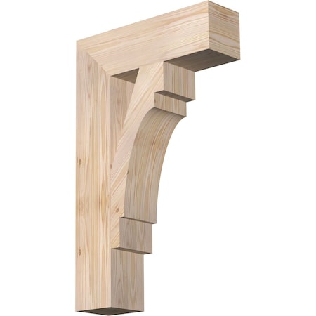 Ekena Millwork Merced Block Smooth Bracket, Douglas Fir, 5 1/2"W x 20"D x 32"H BKT06X20X32MRC05SDF